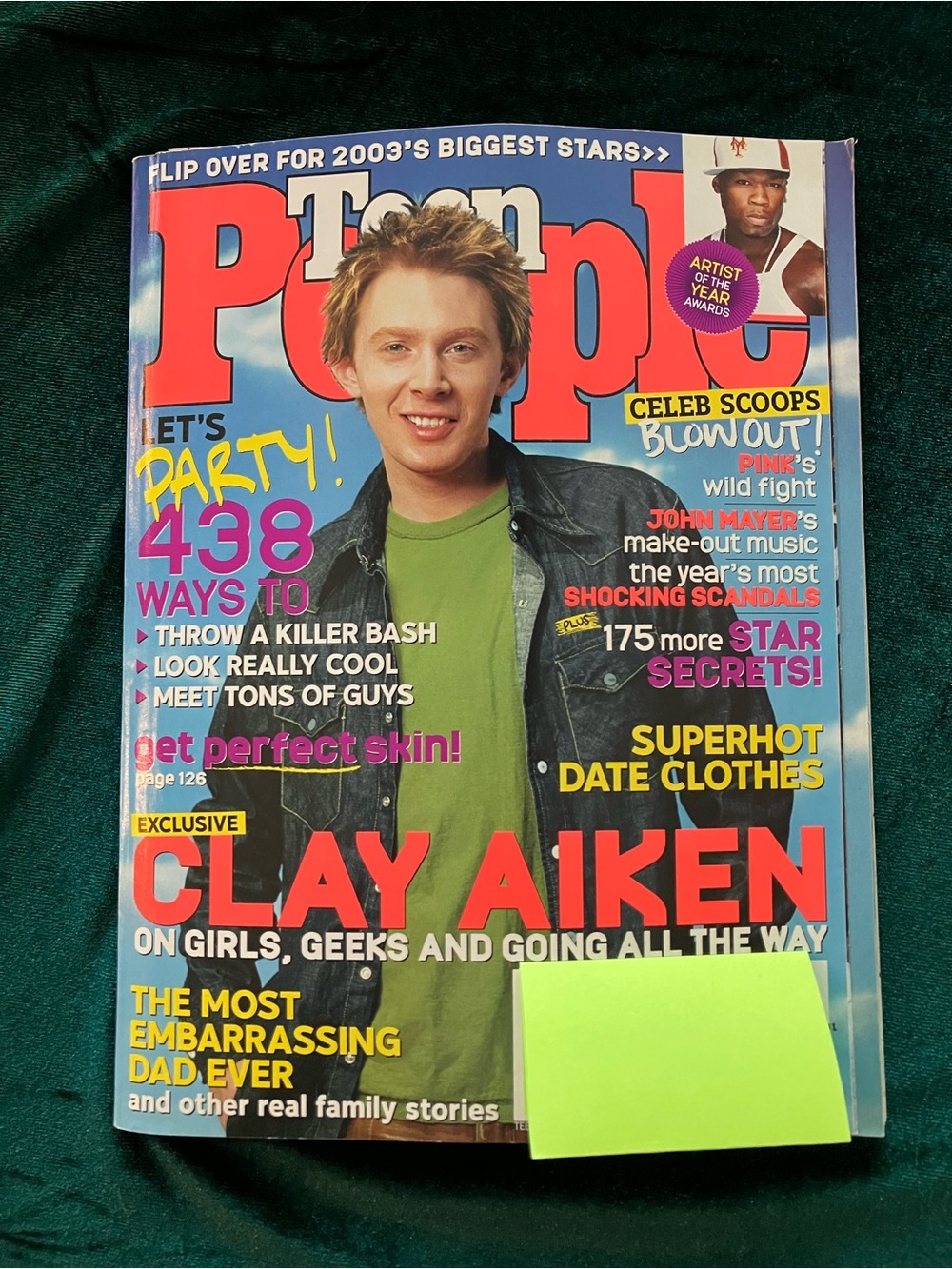 Vintage Teen People 2003 Clay Aiken 50 Cent Cover